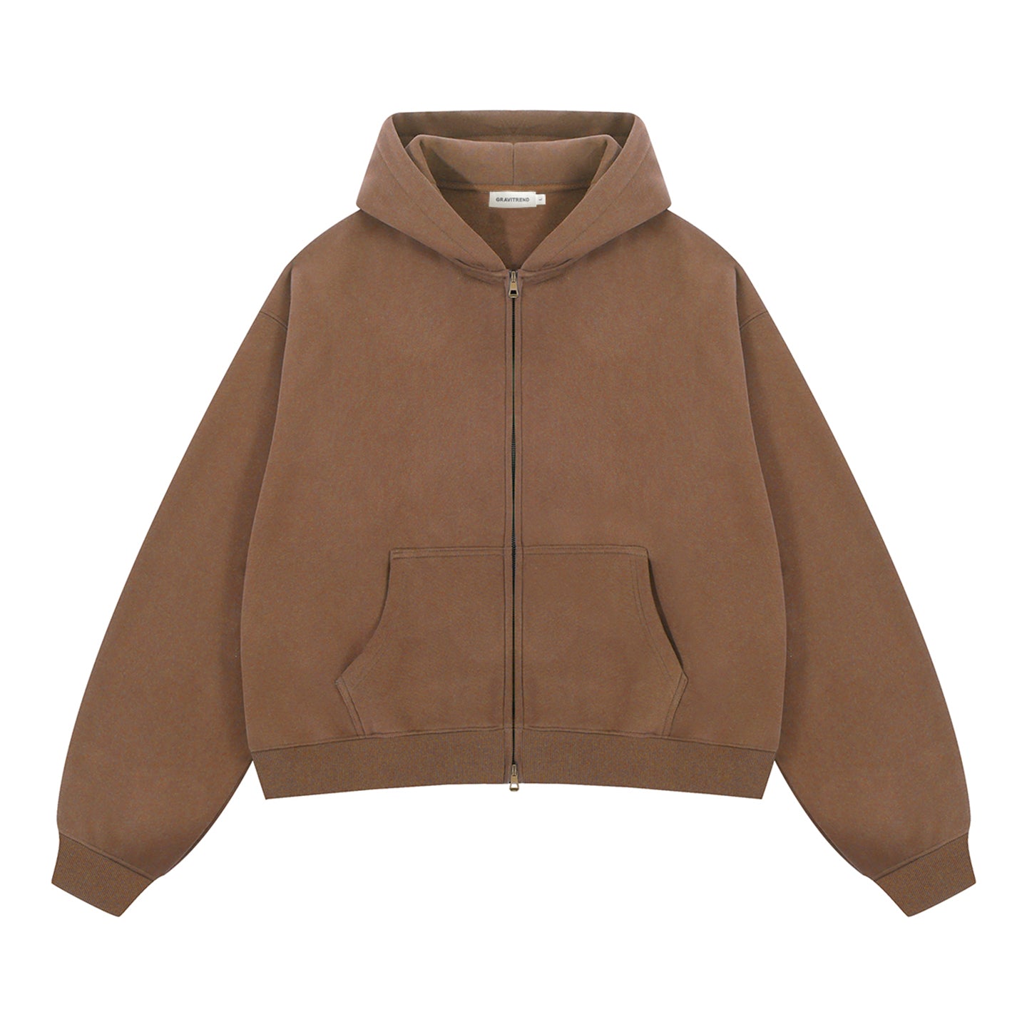 350G Sport Casual Fleece  Zipper Hoodies