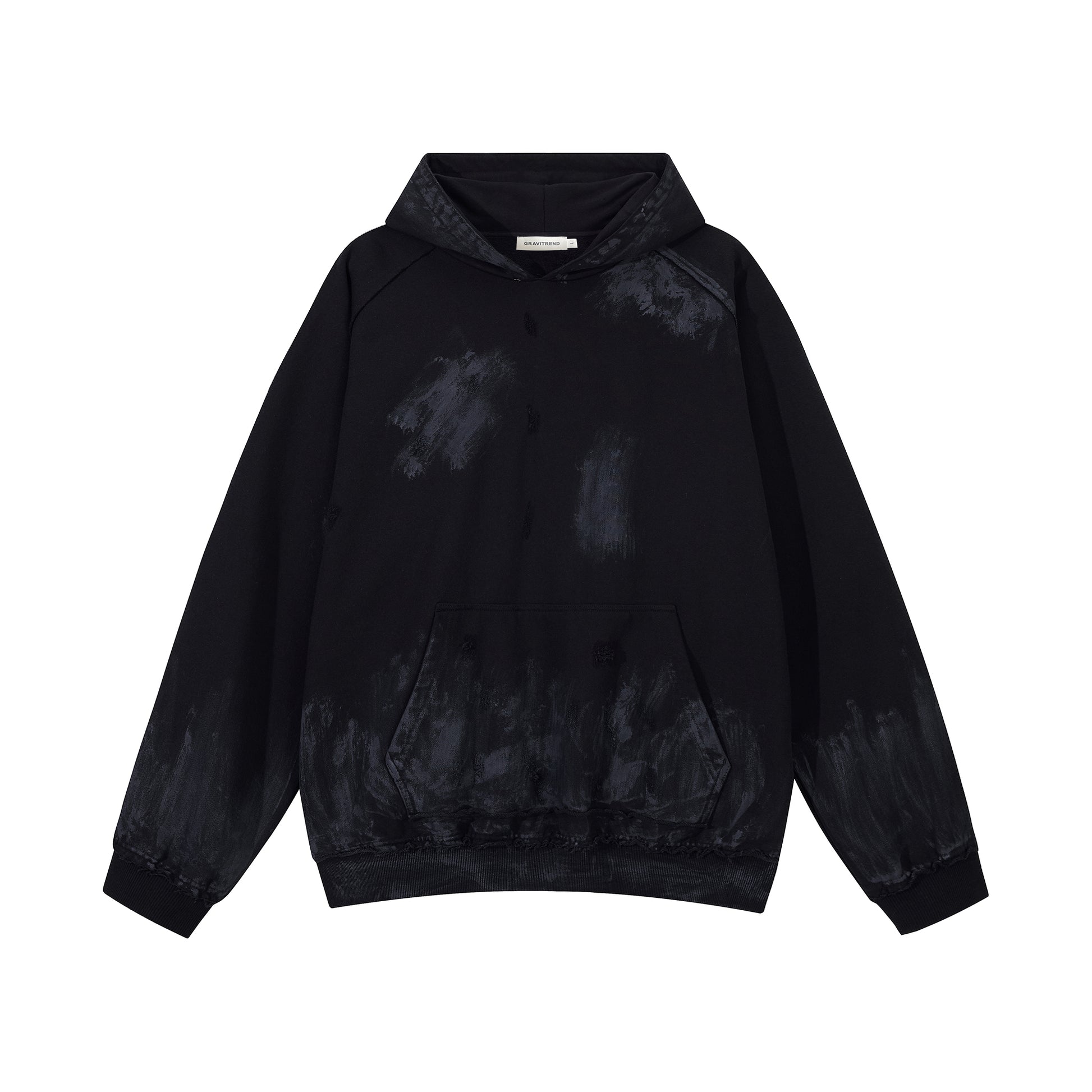 420G Street Fashion Destroy Paint Wash Oversize Casual Hoodies