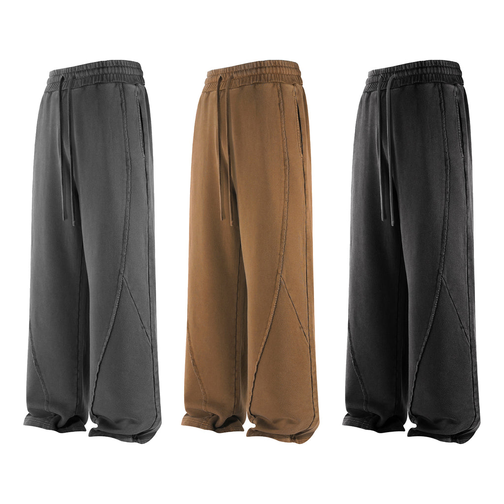 Vintage Wash Street Asute Dye Brown Drawstring Sweatpant