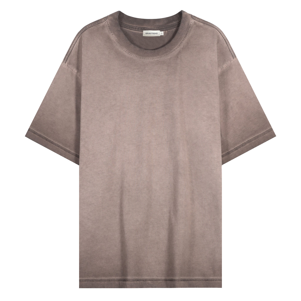 250g Summer Combed Cotton Fried Color Wash T Shirt
