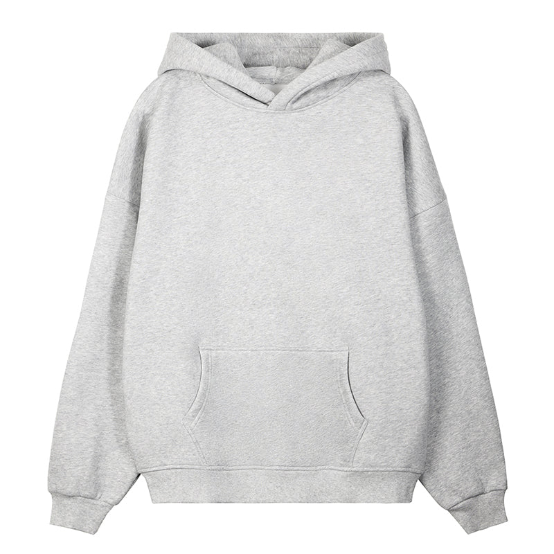 360G Fleece Causal Solid Color Hoodies Sweat Top