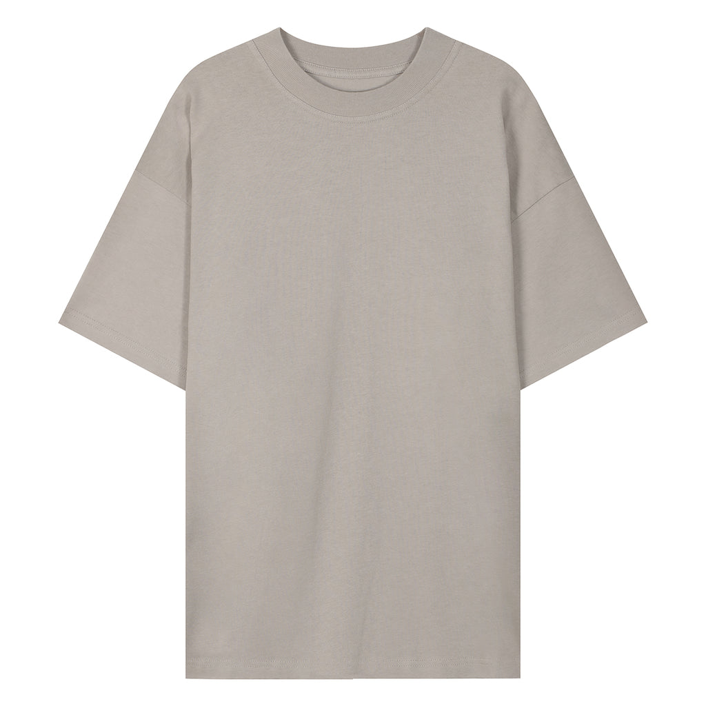 220G Summer Loose Solid Unisex Short Sleeve T Shirt