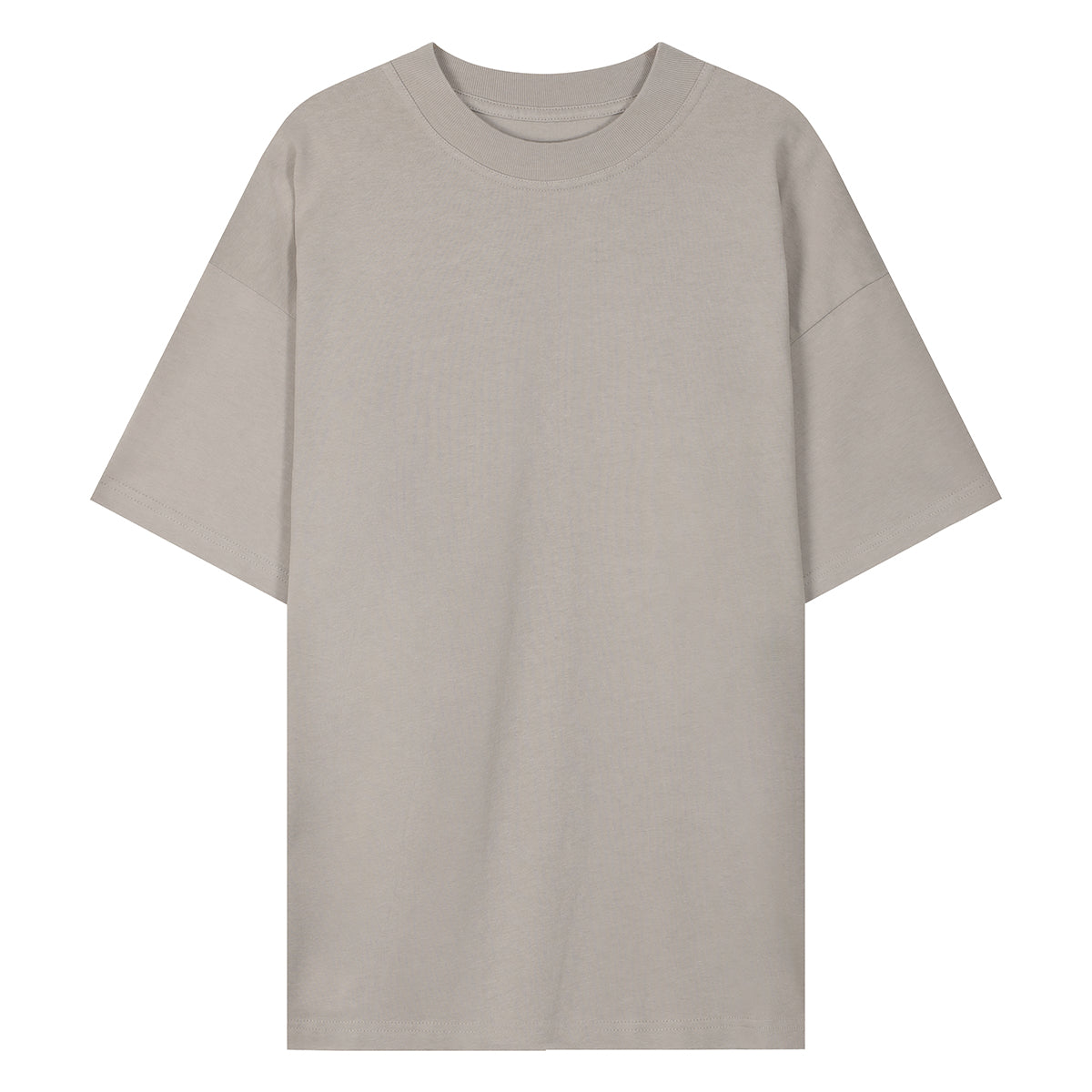 220G Summer Loose Solid Unisex Short Sleeve T Shirt