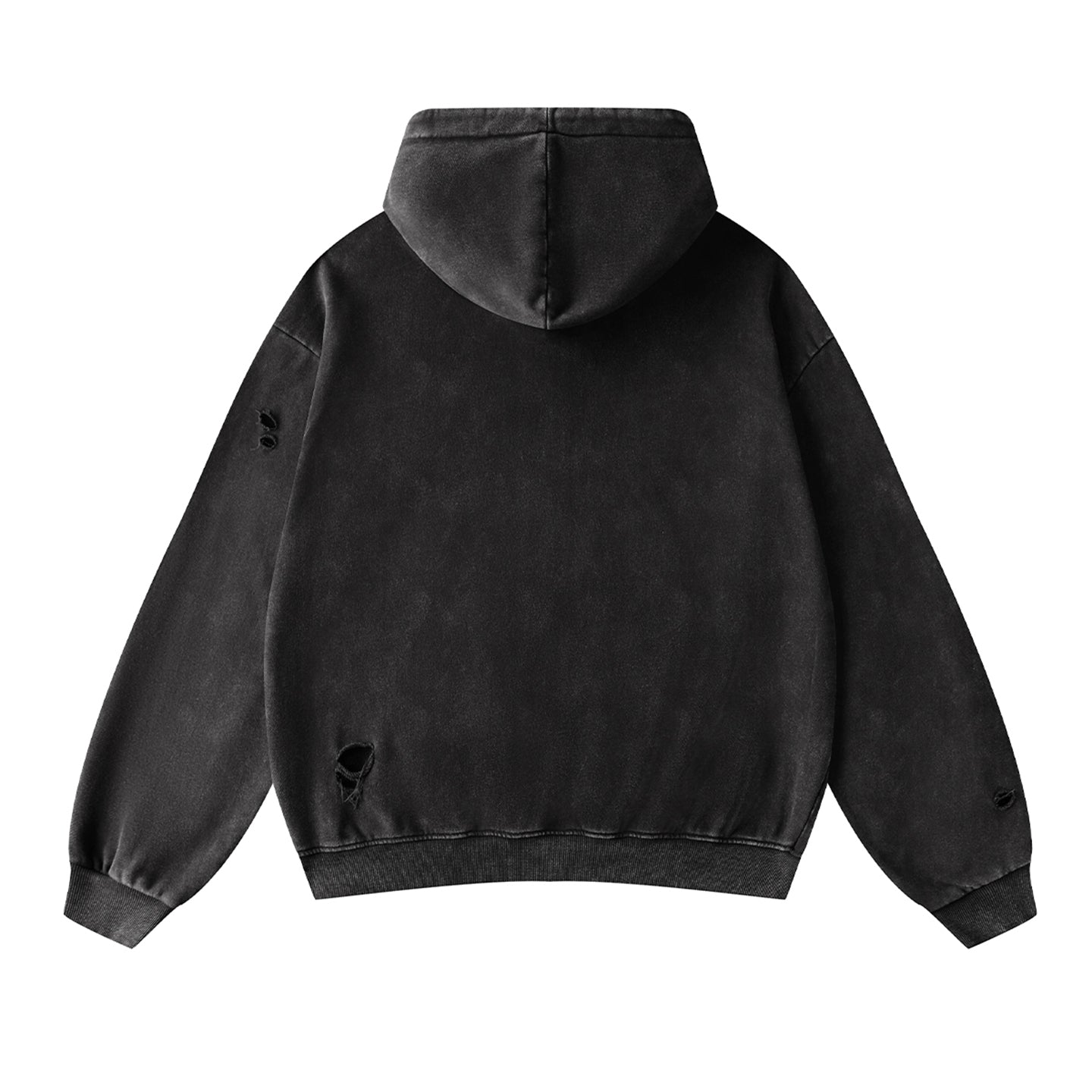 400G Snow Wash Cutting Street Vintage Hoodies