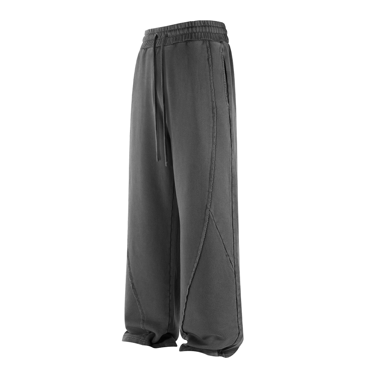 Vintage Wash Street Asute Dye Dark Grey Drawstring Sweatpant