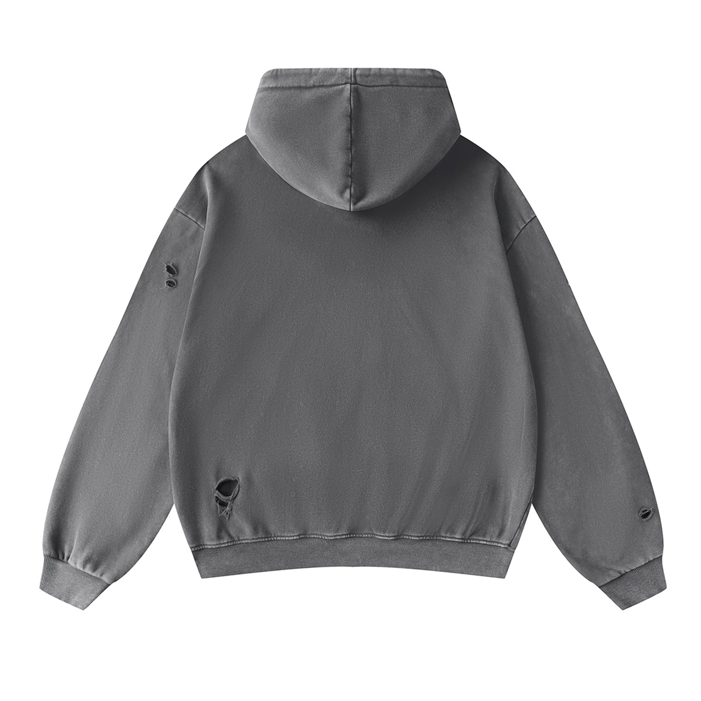 400G Snow Wash Cutting Street Vintage Hoodies