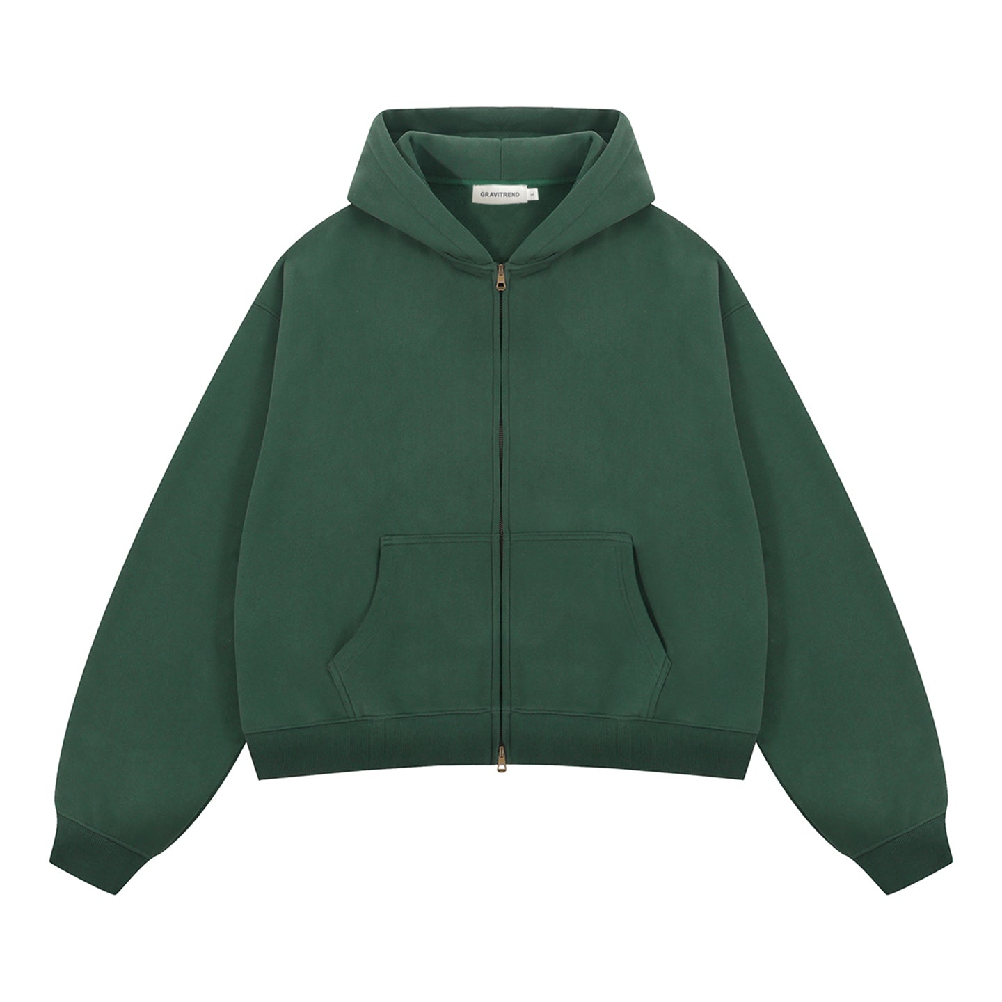 350G Sport Casual Fleece  Zipper Hoodies