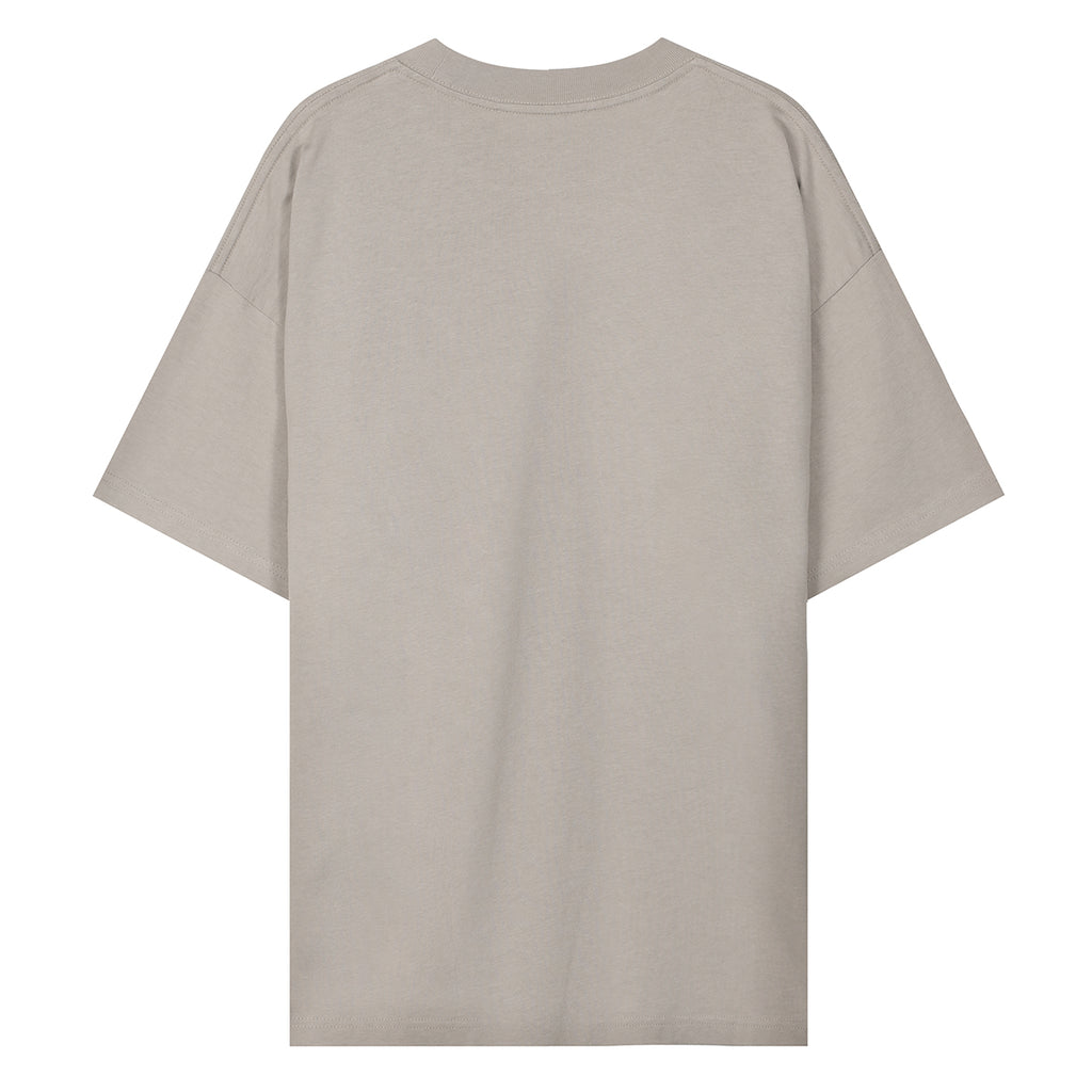 220G Summer Loose Solid Unisex Short Sleeve T Shirt