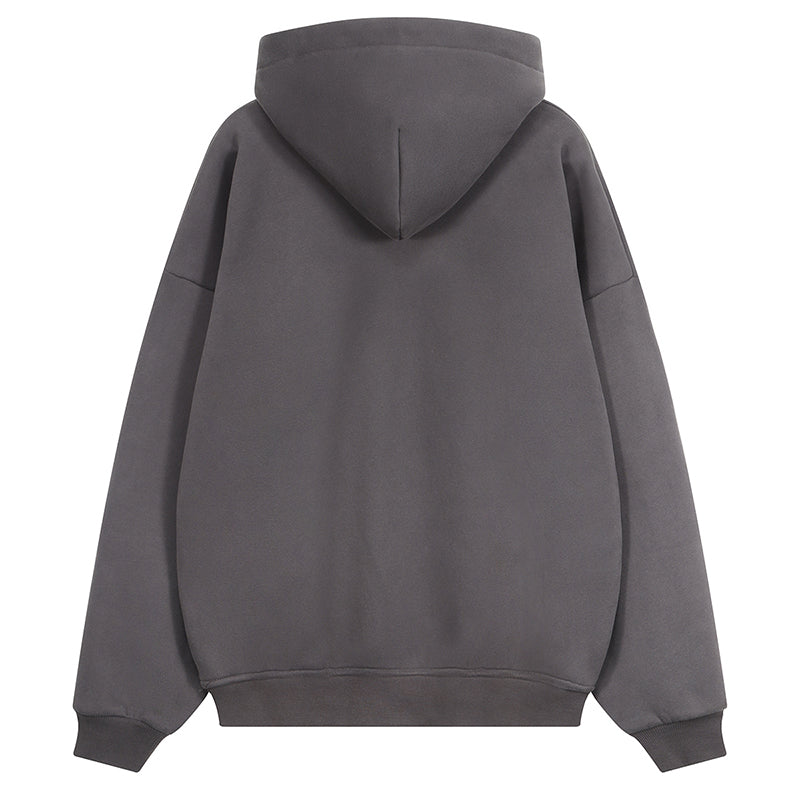 360G Fleece Causal Solid Color Hoodies Sweat Top