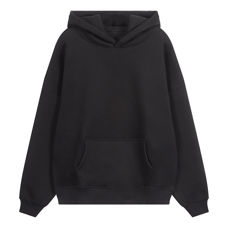 360G Fleece Causal Solid Color Hoodies Sweat Top