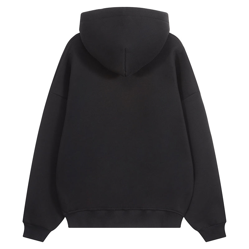 360G Fleece Causal Solid Color Hoodies Sweat Top