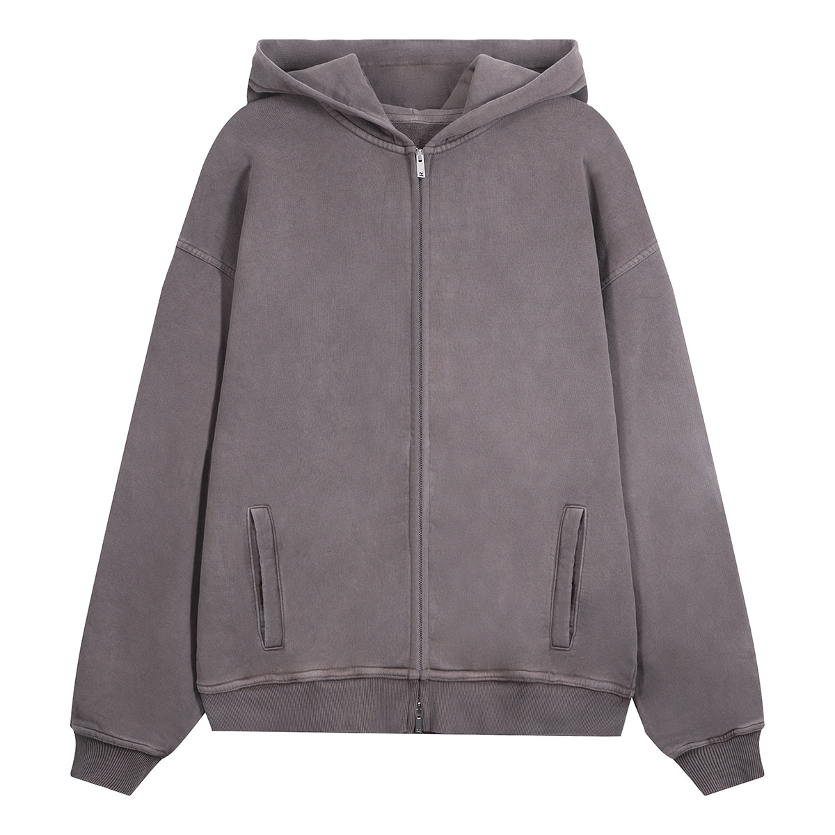 400G Cotton Double Zipper Fleece Casal Couple Hoodie