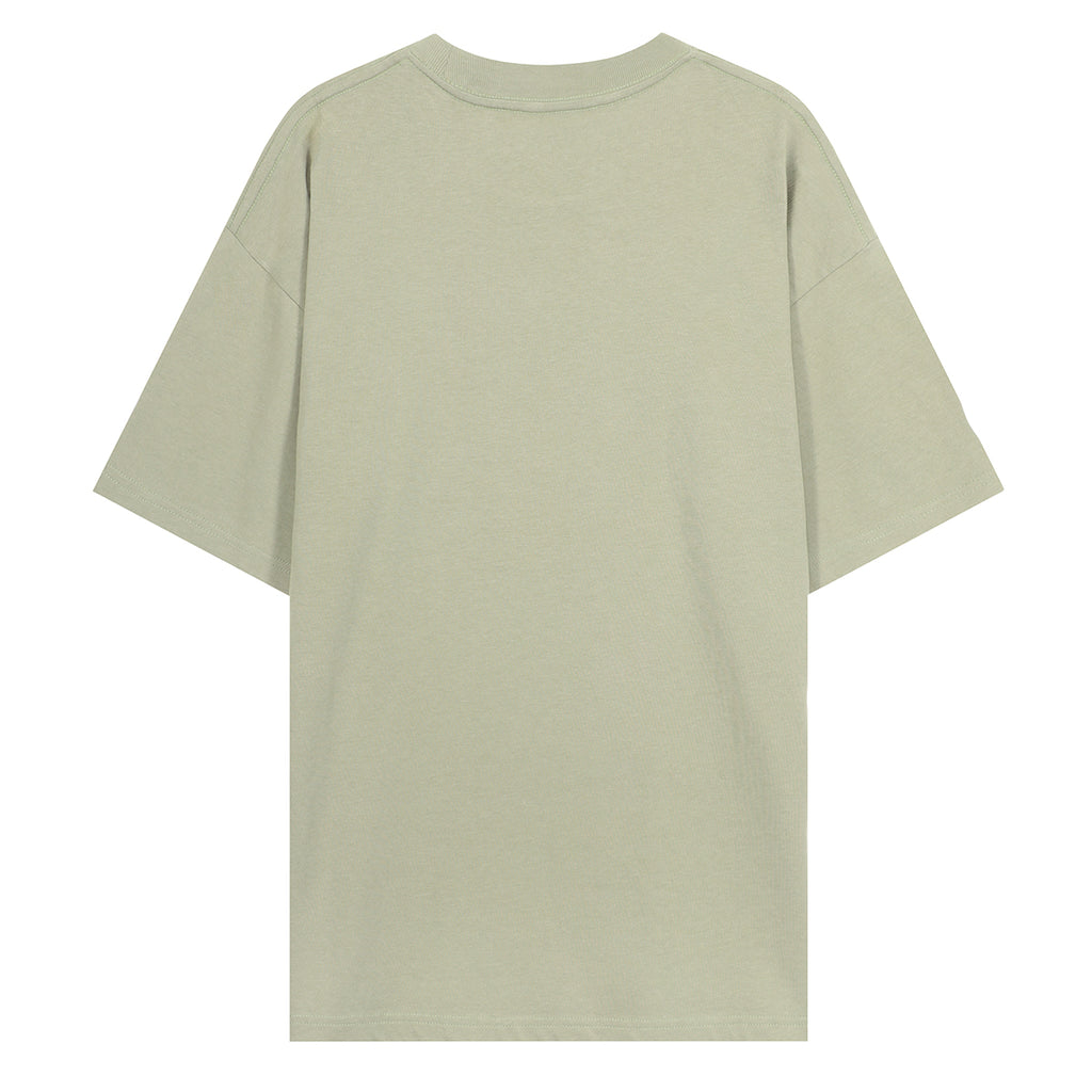 220G Summer Loose Solid Unisex Short Sleeve T Shirt