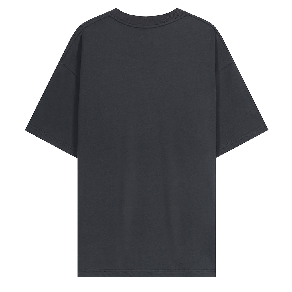 220G Summer Loose Solid Unisex Short Sleeve T Shirt