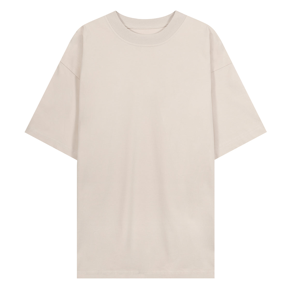 220G Summer Loose Solid Unisex Short Sleeve T Shirt