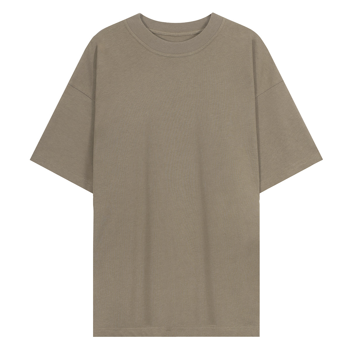 220G Summer Loose Solid Unisex Short Sleeve T Shirt