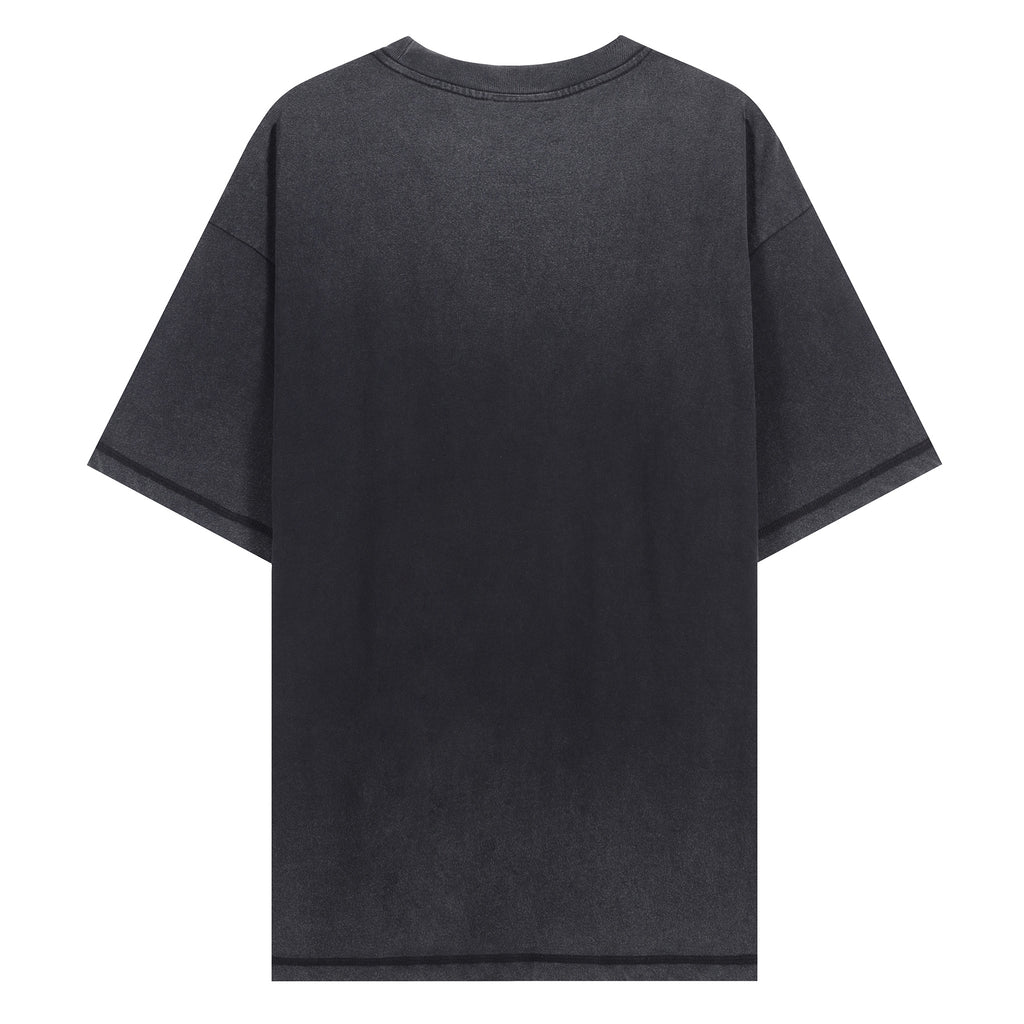 250g Summer Combed Cotton Fried Color Wash T Shirt