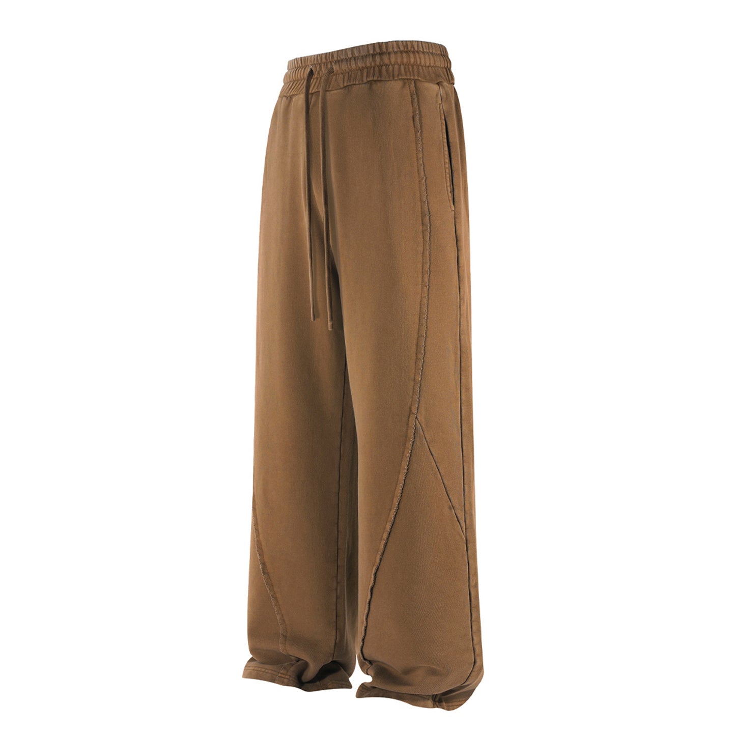 Vintage Wash Street Asute Dye Brown Drawstring Sweatpant