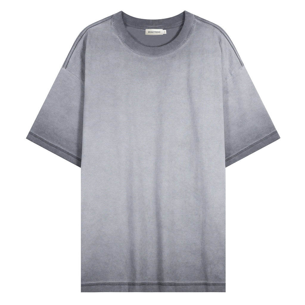 250g Summer Combed Cotton Fried Color Wash T Shirt