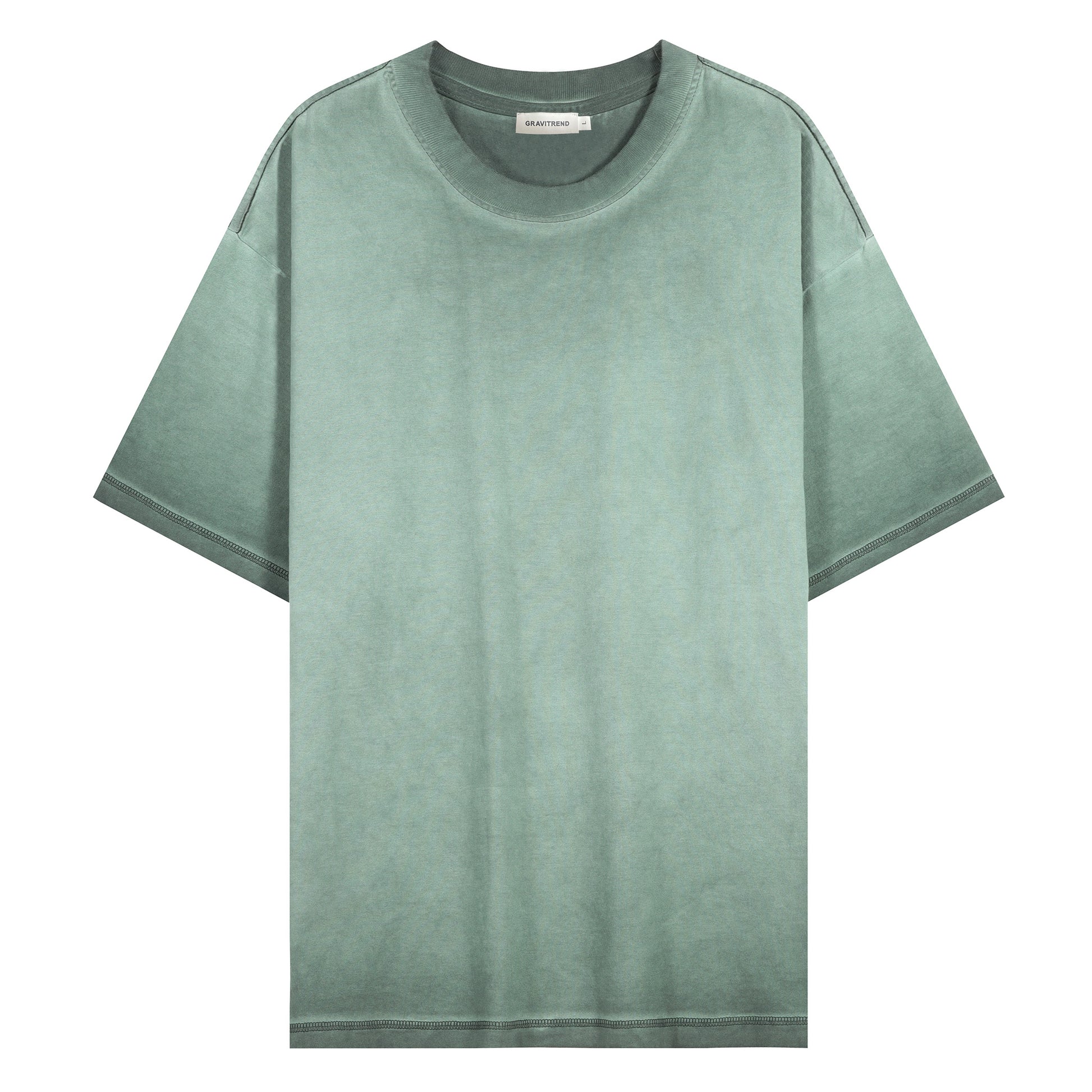 250g Summer Combed Cotton Fried Color Wash T Shirt