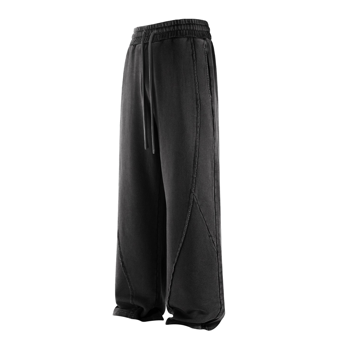 Vintage Wash Street Asute Dye Black Drawstring Sweatpant