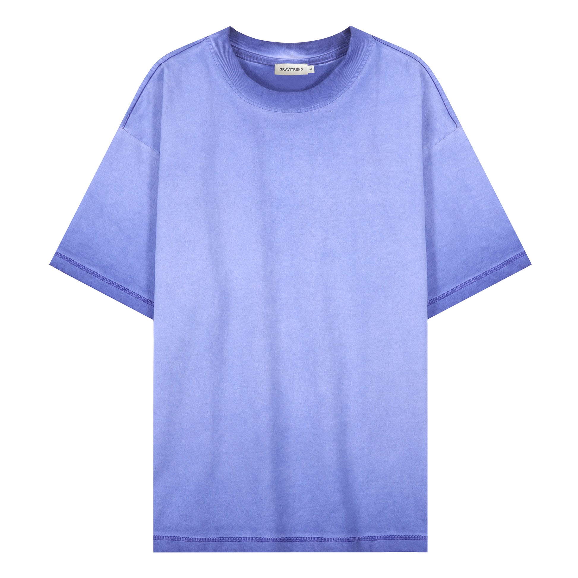 250g Summer Combed Cotton Fried Color Wash T Shirt