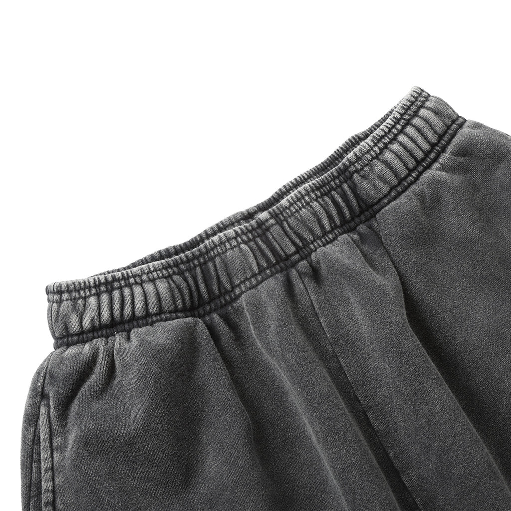 420G Black Wax Wash Drawstring Street Casual Shorts