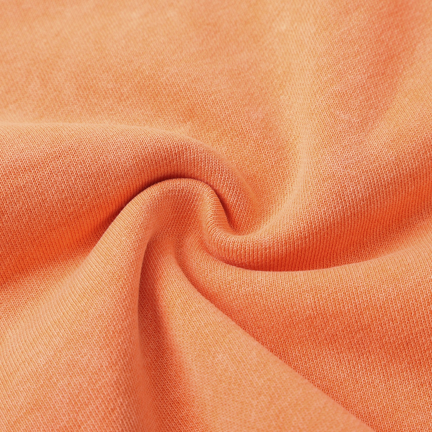 420G Orange Wax Wash Elastic Waistband Street Casual Shorts