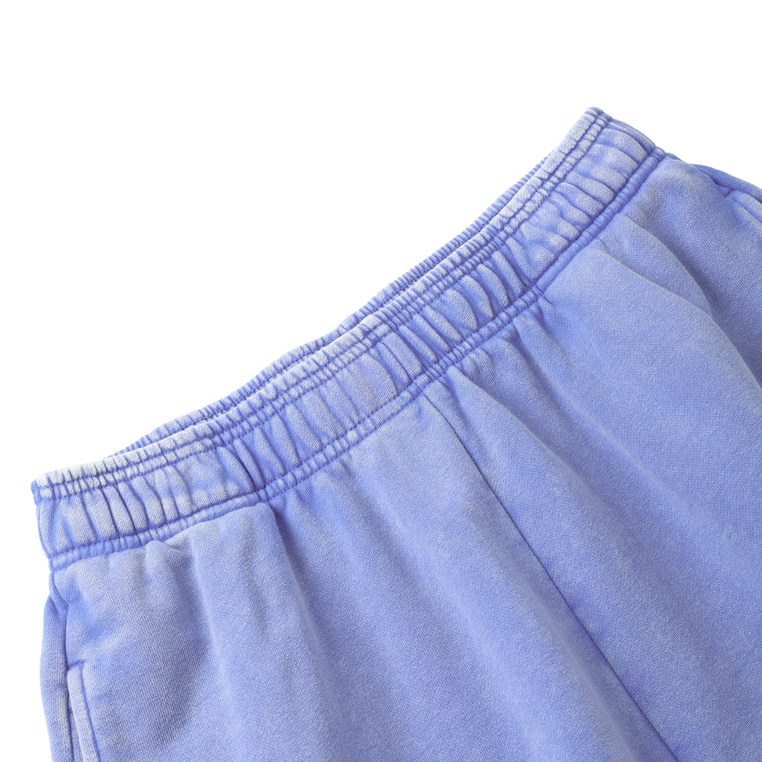 420G Light Blue Wax Wash Drawstring Street Casual Shorts