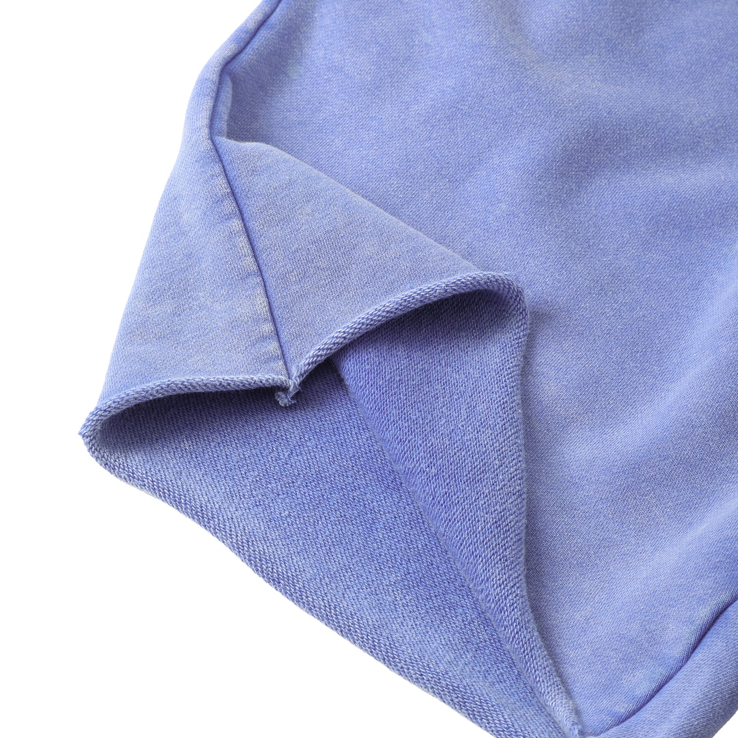420G Light Blue Wax Wash Drawstring Street Casual Shorts