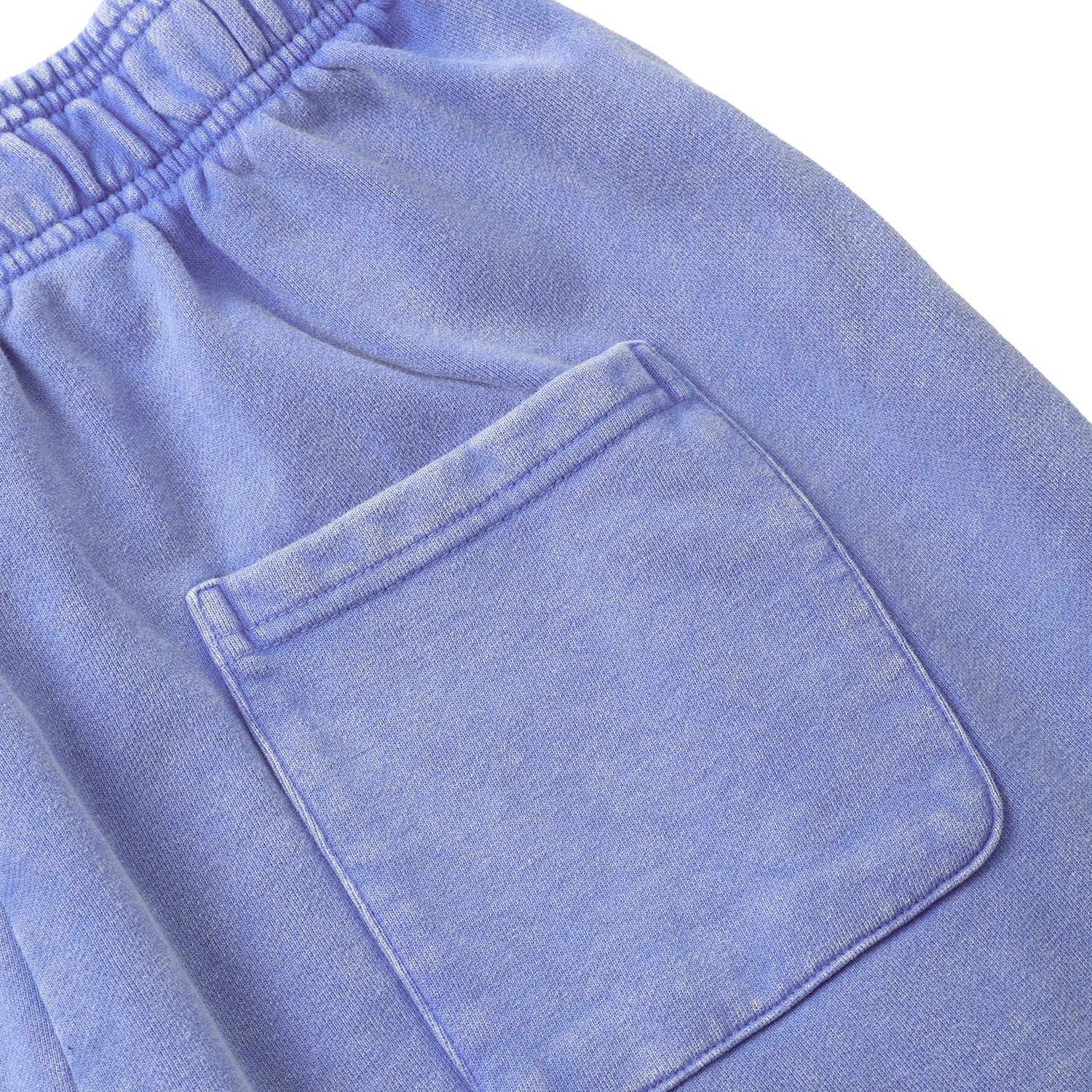 420G Light Blue Wax Wash Drawstring Street Casual Shorts