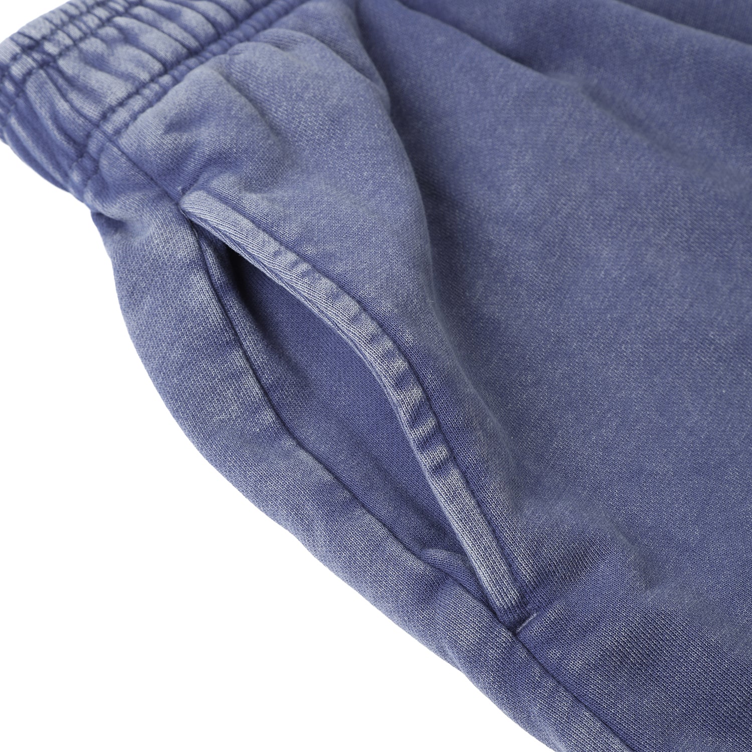 420G Royal Blue Wax Wash Drawstring Street Casual Shorts