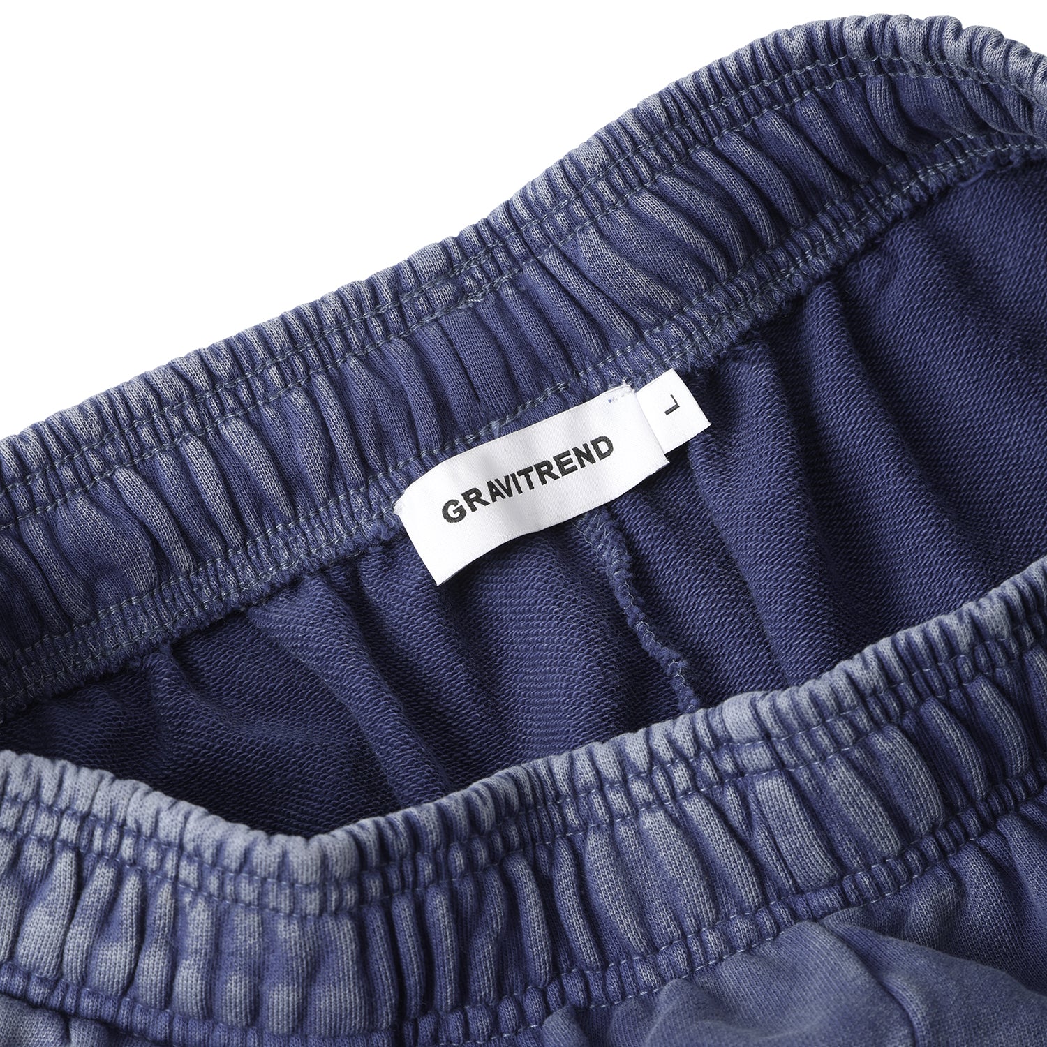 420G Royal Blue Wax Wash Drawstring Street Casual Shorts