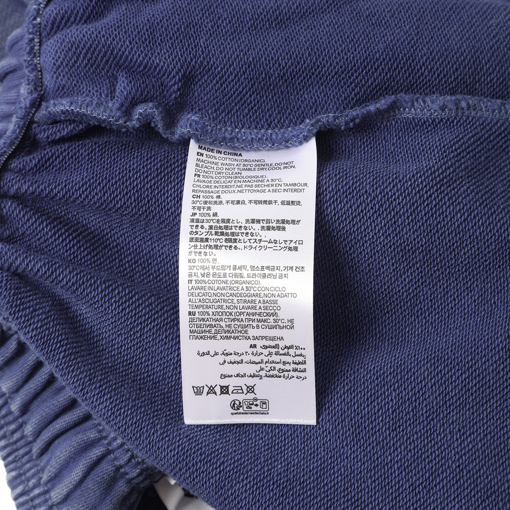 420G Royal Blue Wax Wash Drawstring Street Casual Shorts