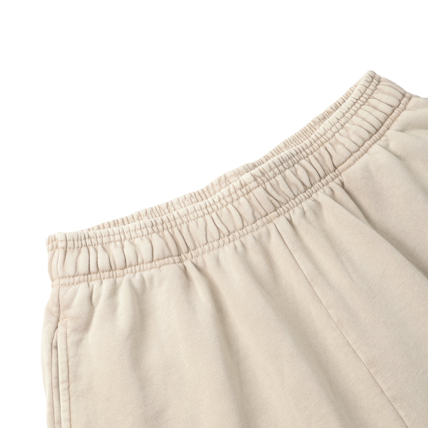 420G Beige Wax Wash Drawstring Street Casual Shorts