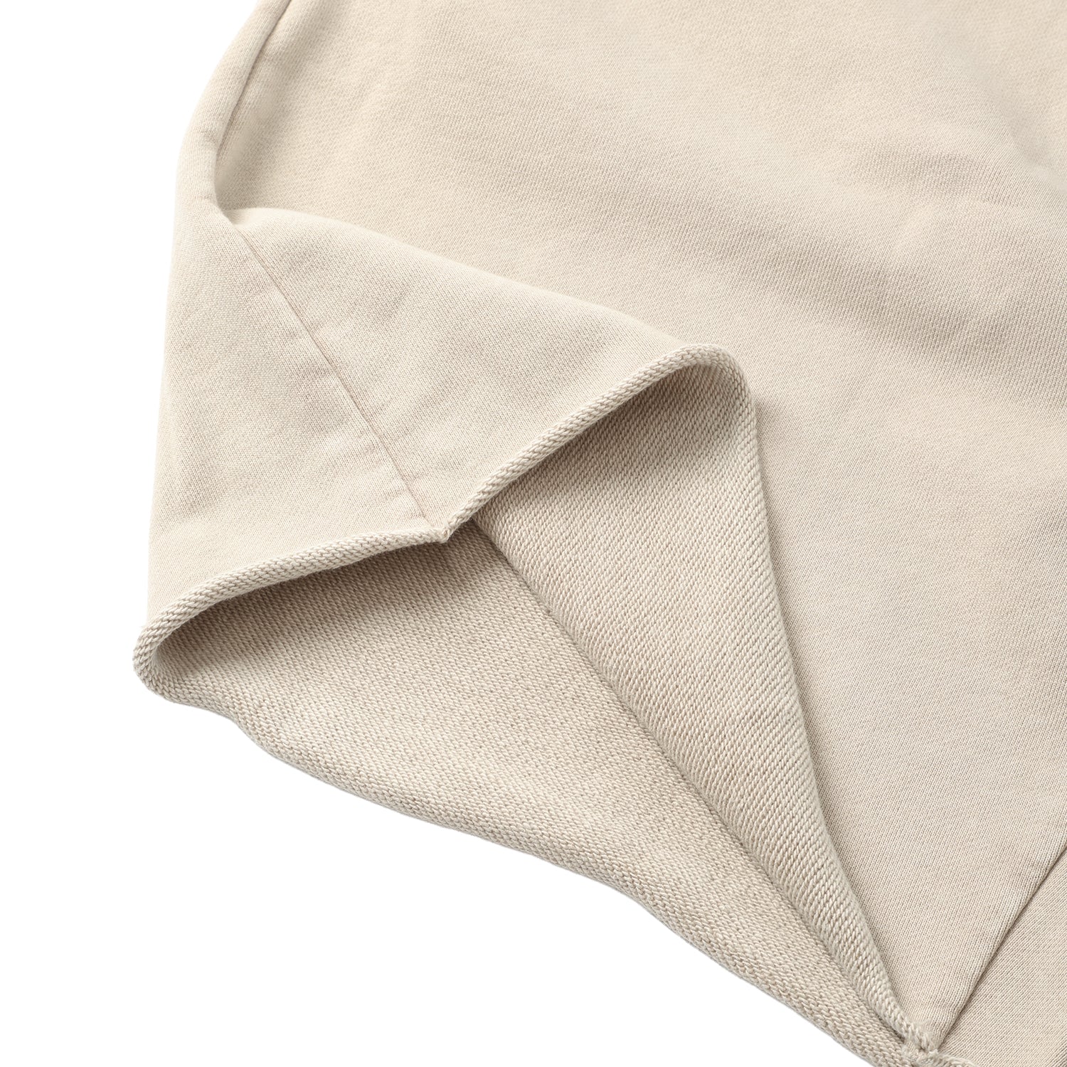 420G Beige Wax Wash Drawstring Street Casual Shorts