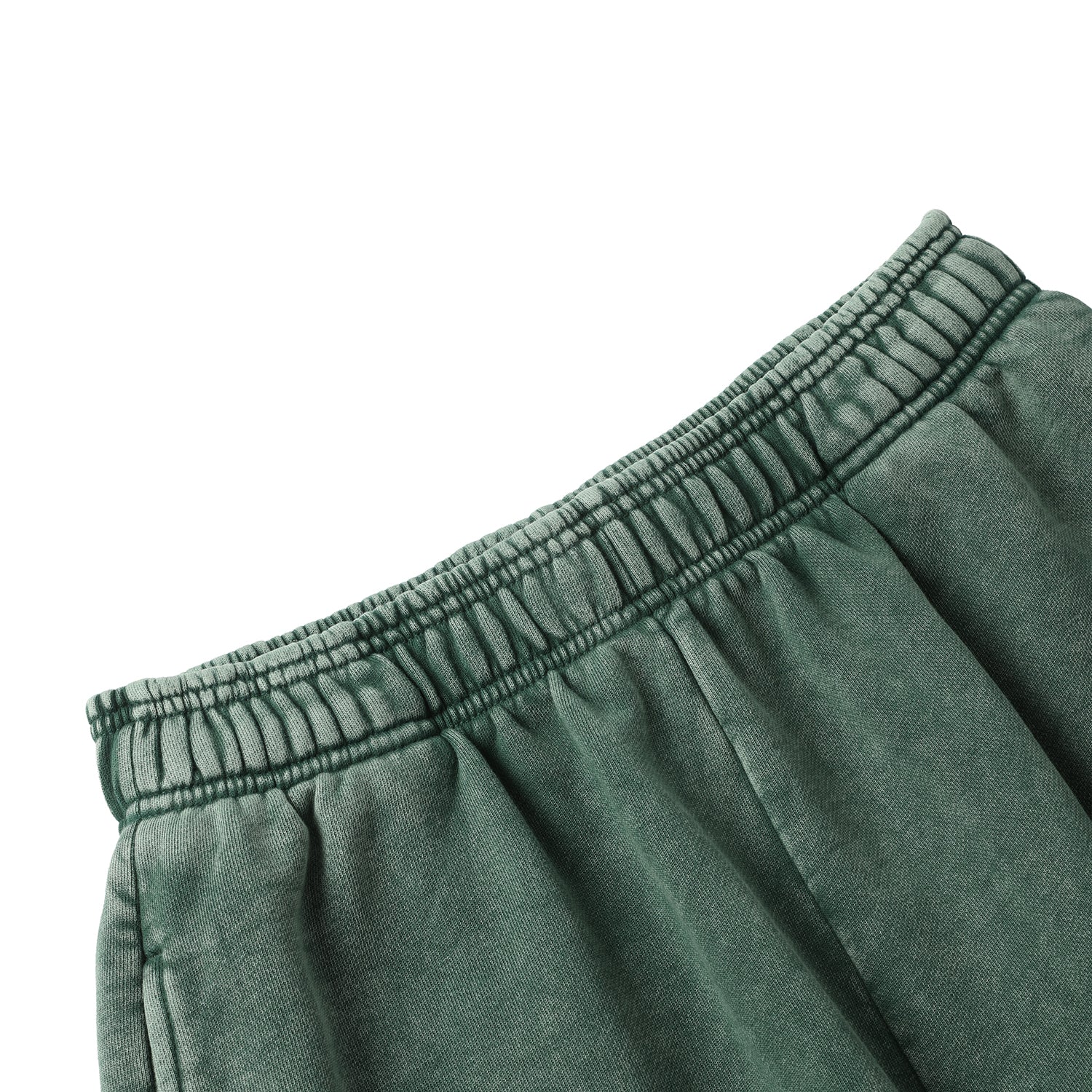 420G Dark Green Wash Drawstring Street Casual Shorts