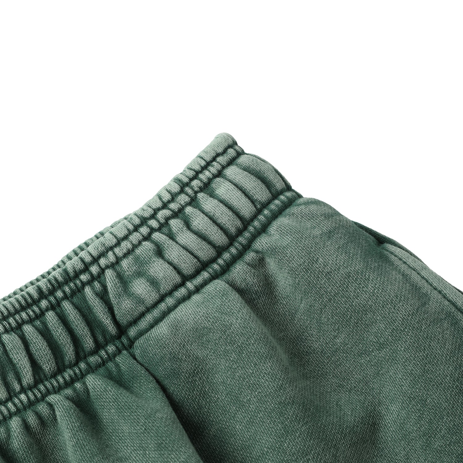 420G Dark Green Wash Drawstring Street Casual Shorts