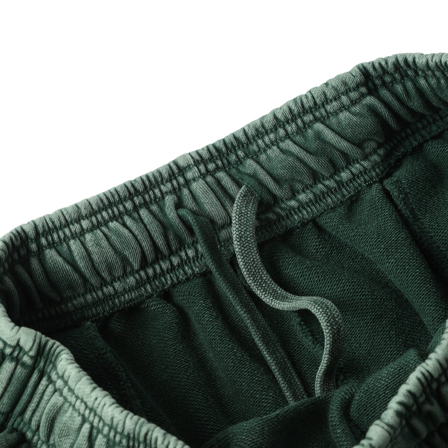 420G Dark Green Wash Drawstring Street Casual Shorts