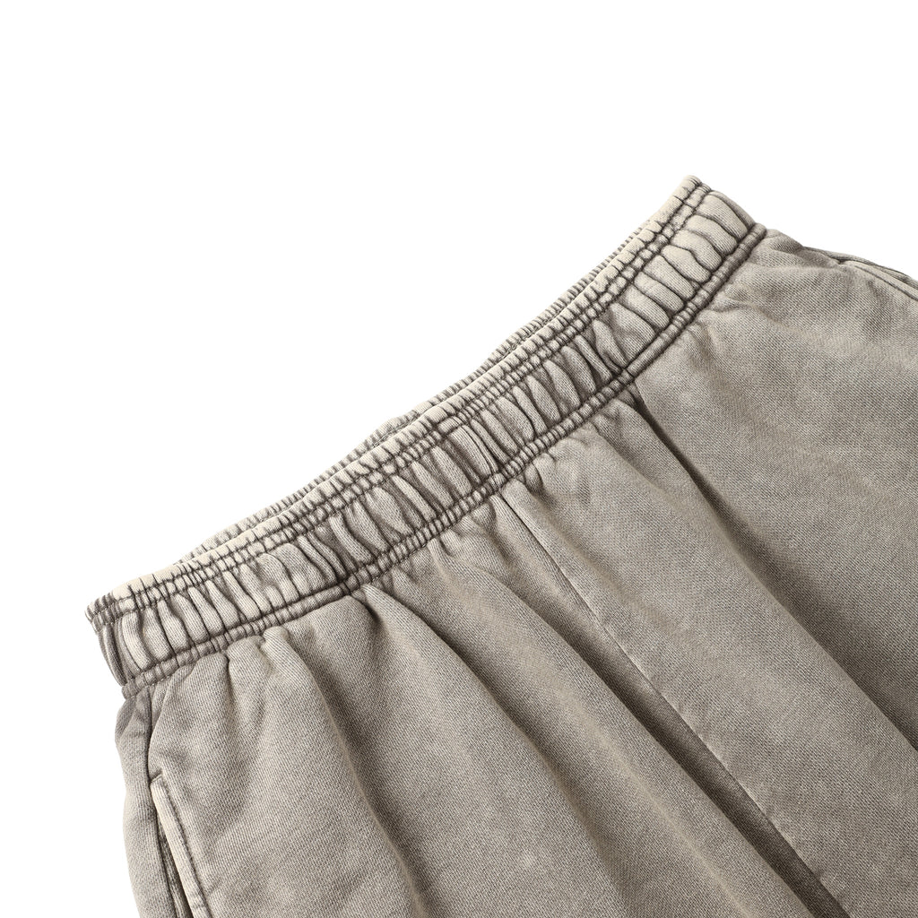 420G Light Grey Wax Wash Drawstring Street Casual Shorts