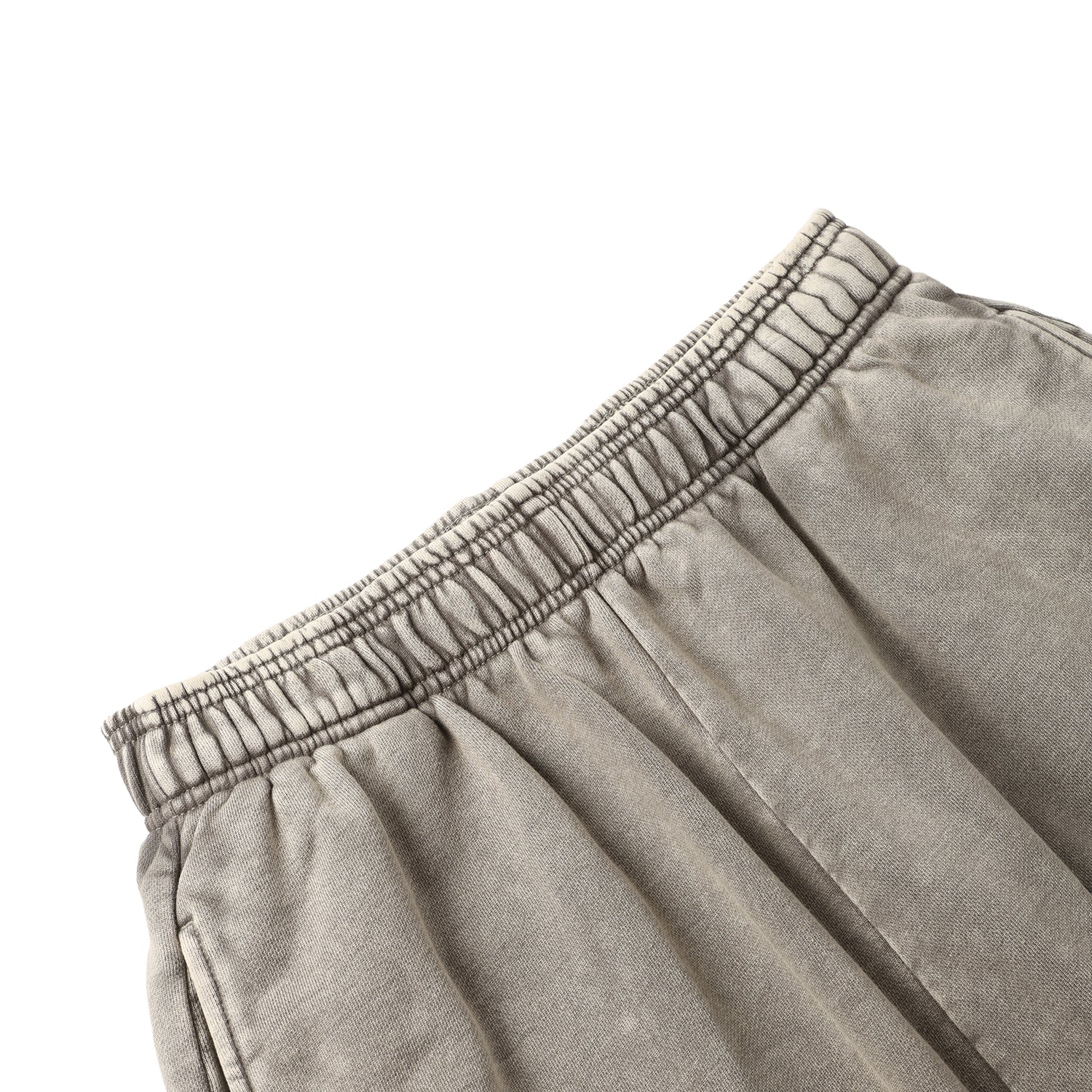420G Light Grey Wax Wash Drawstring Street Casual Shorts