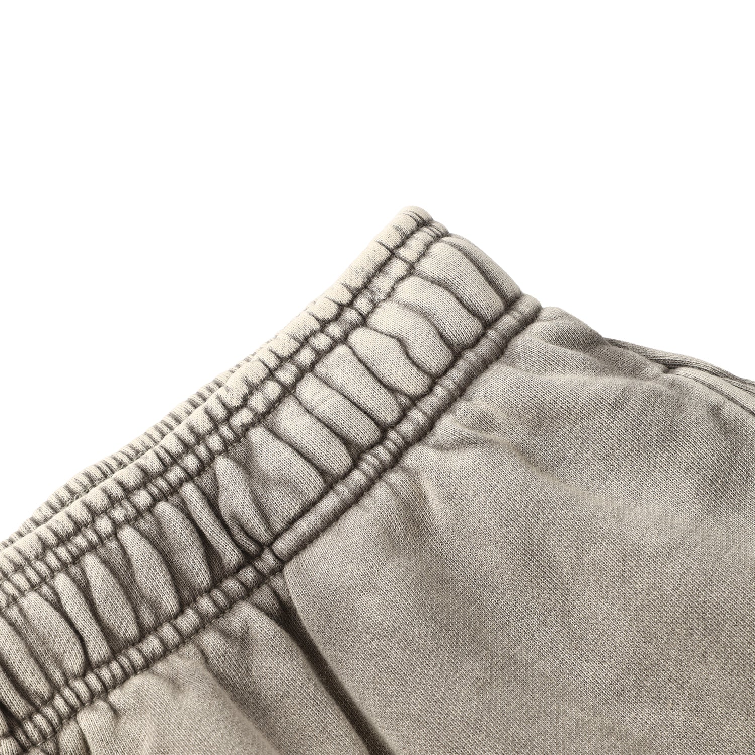 420G Light Grey Wax Wash Drawstring Street Casual Shorts