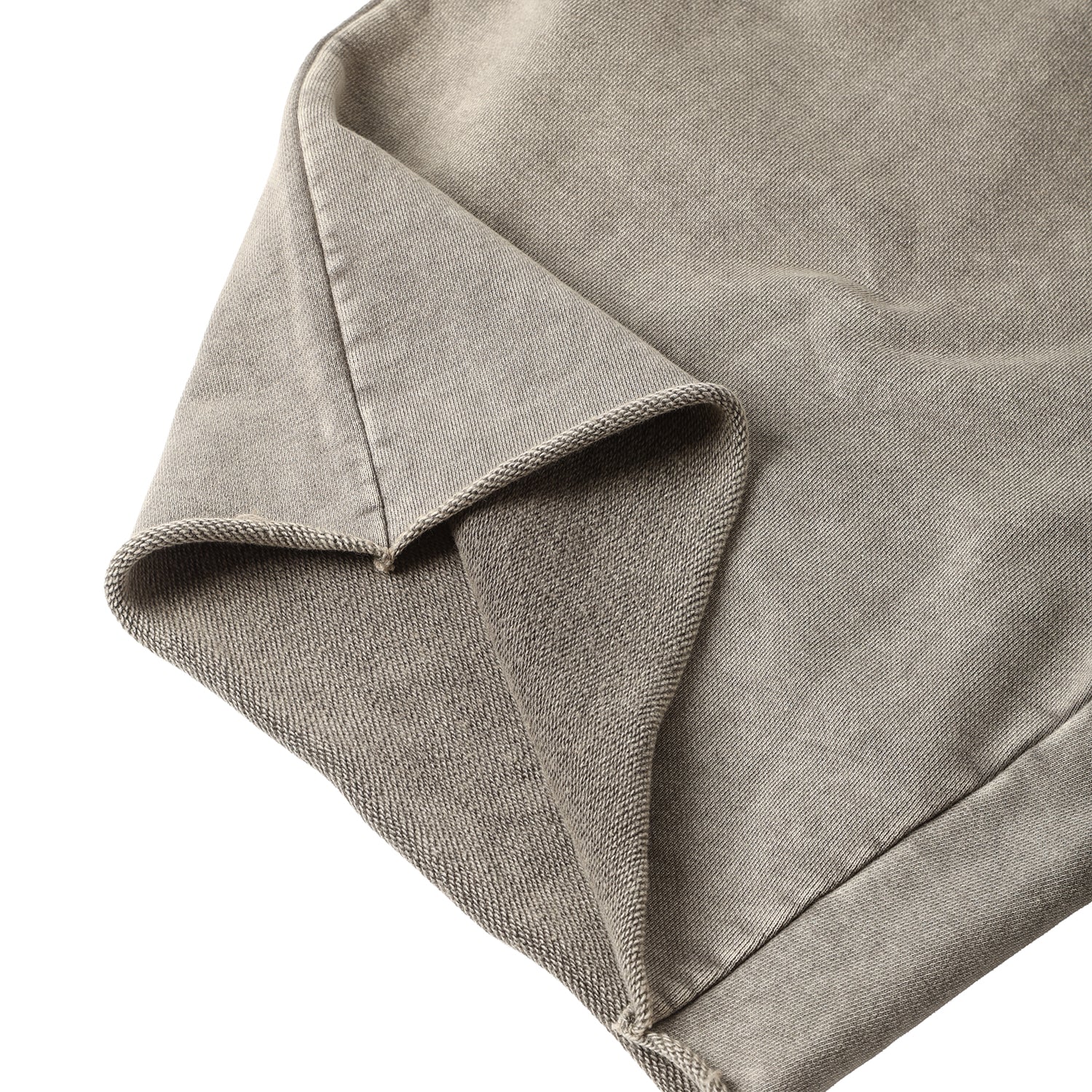 420G Light Grey Wax Wash Drawstring Street Casual Shorts