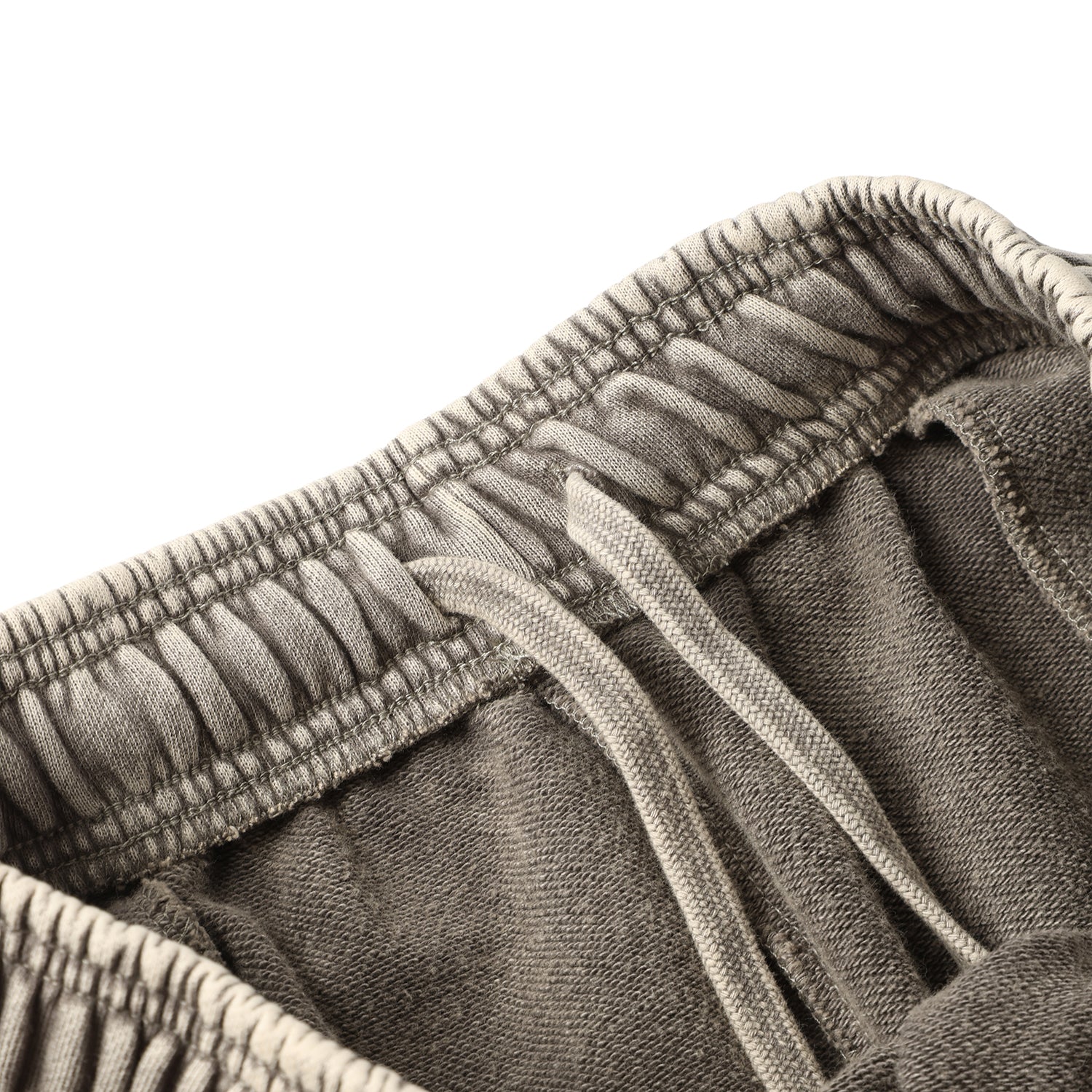 420G Light Grey Wax Wash Drawstring Street Casual Shorts