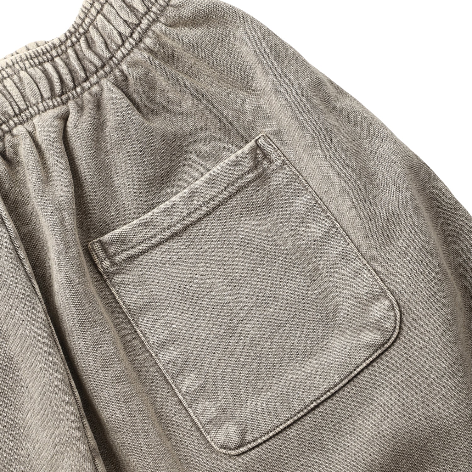 420G Light Grey Wax Wash Drawstring Street Casual Shorts