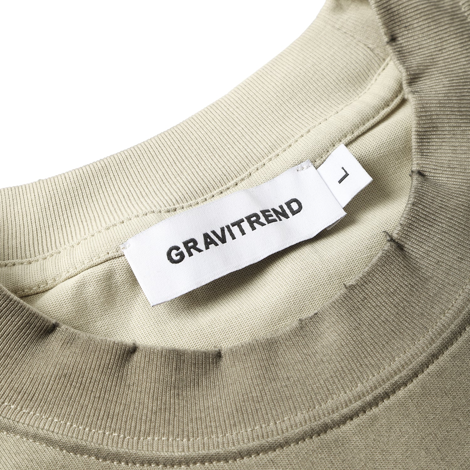 250G Apricot Spray Dyed Destroyed Short Sleeve T Shirts