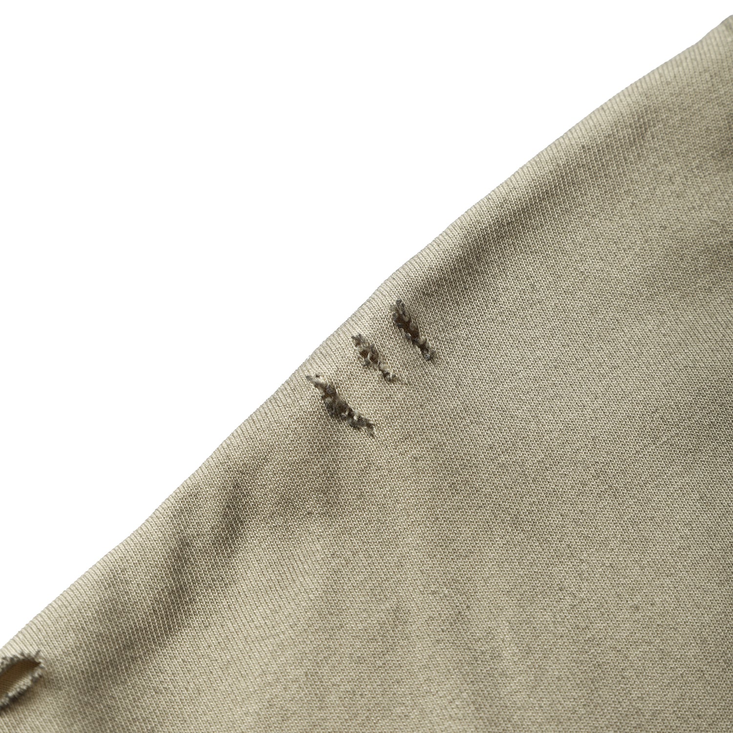 250G Apricot Spray Dyed Destroyed Short Sleeve T Shirts