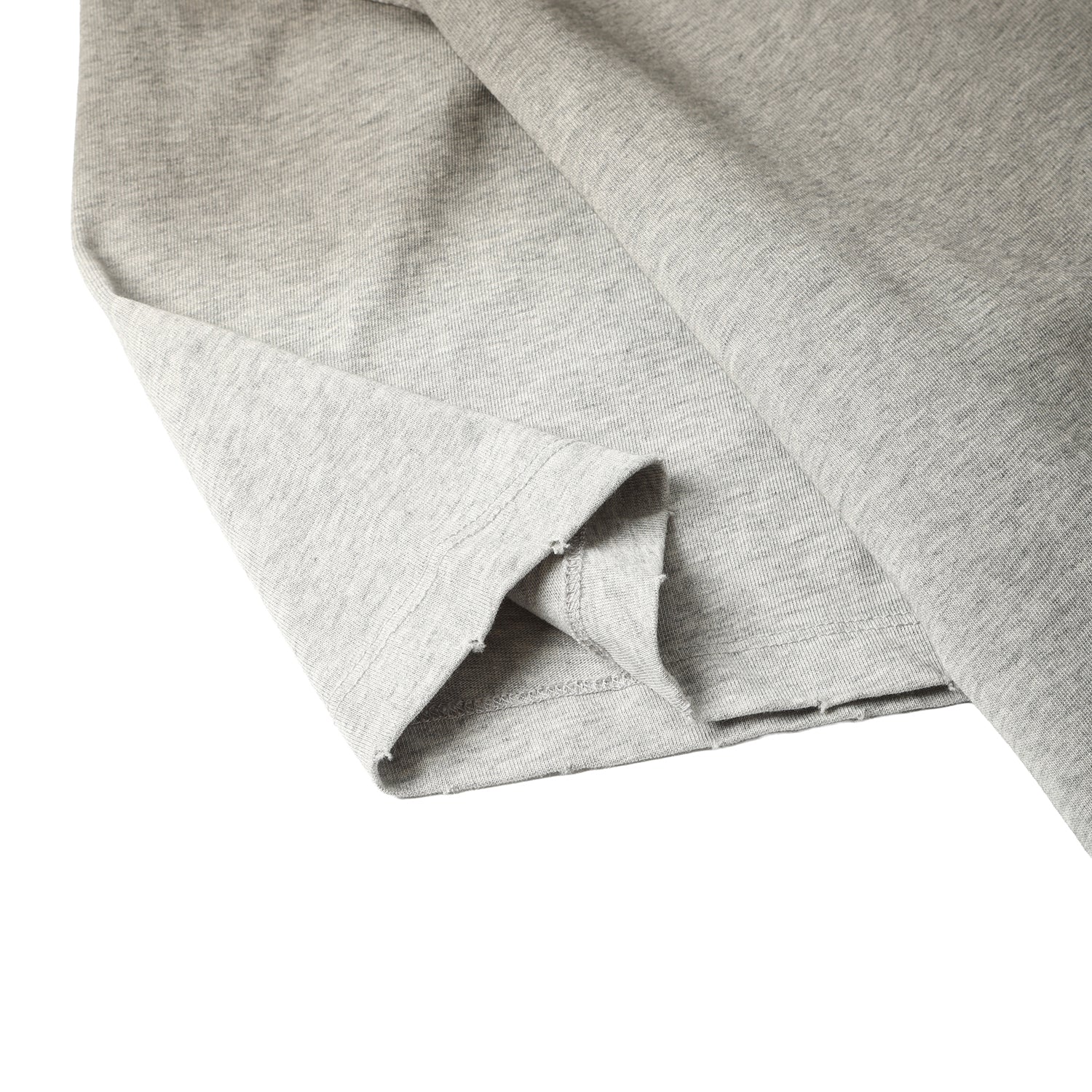 250G Heather Gray Spray Dyed Destroyed Short Sleeve T Shirts