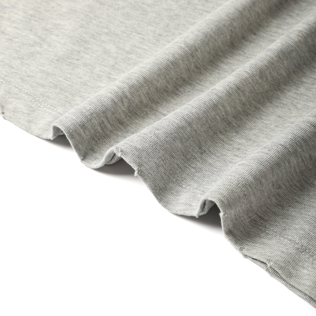 250G Heather Gray Spray Dyed Destroyed Short Sleeve T Shirts