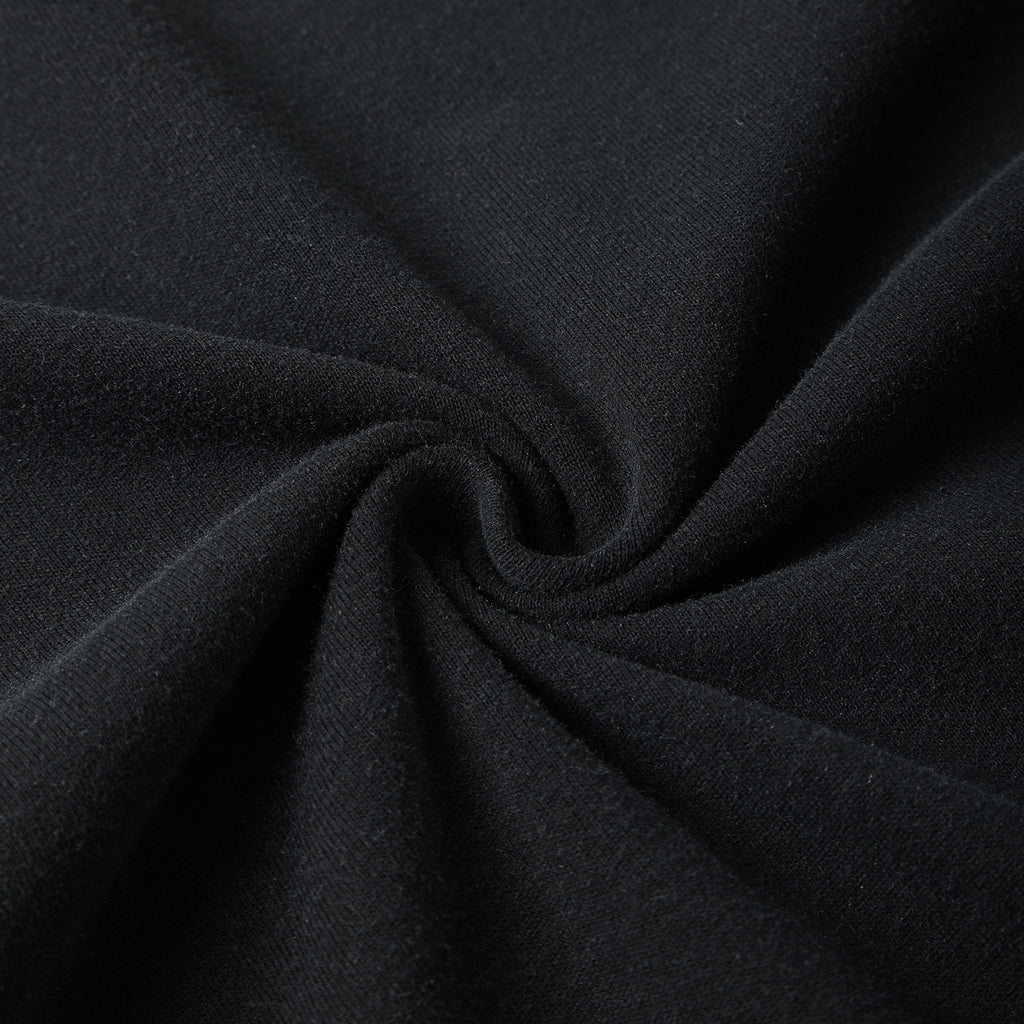 250G Black Spray Dyed Destroyed Short Sleeve T Shirts